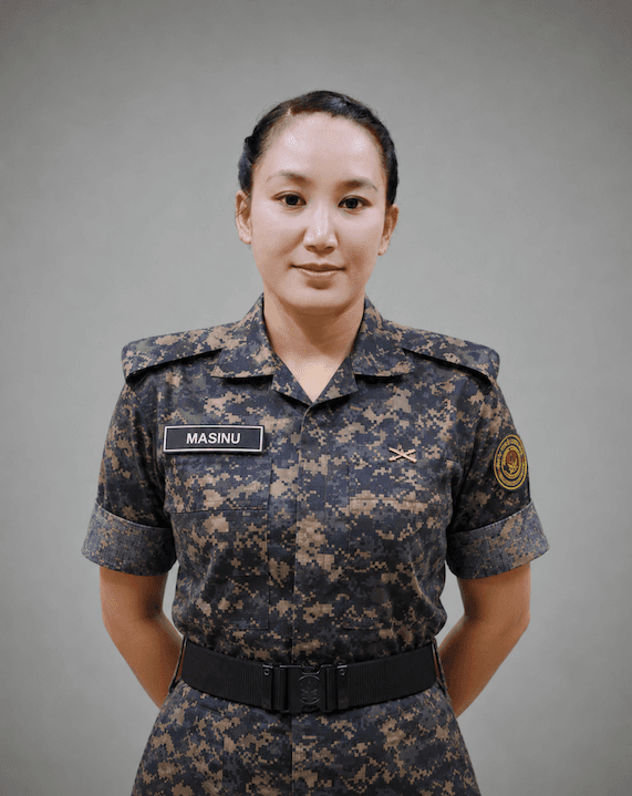 Masinu Marma in Bangladesh Ansar & VDP uniform
